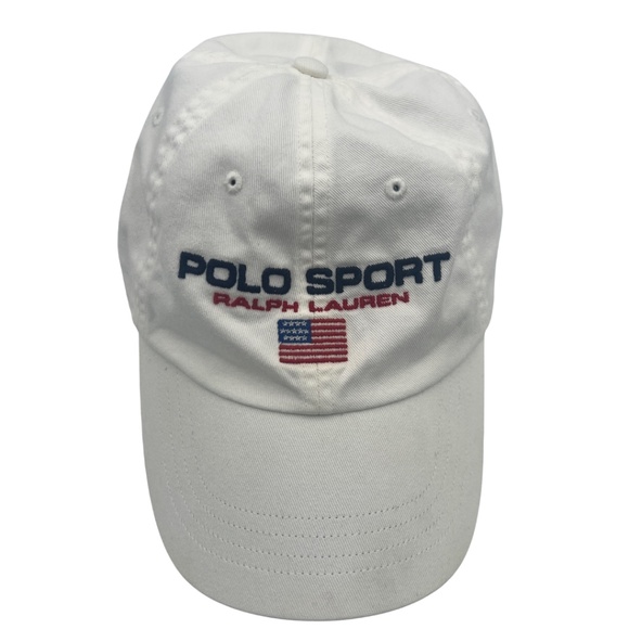 Vintage 90s Polo Sport Ralph Lauren Baseball Cap with Adjustable Strapback - Picture 1 of 4